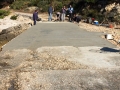dvd komiza, betoniranje rive u uvali barjosko 20.02.2016